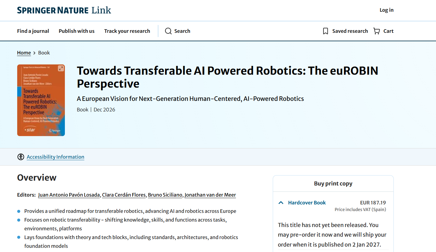 Towards Transferable AI Powered Robotics: The euROBIN Perspective enters its final publication stage